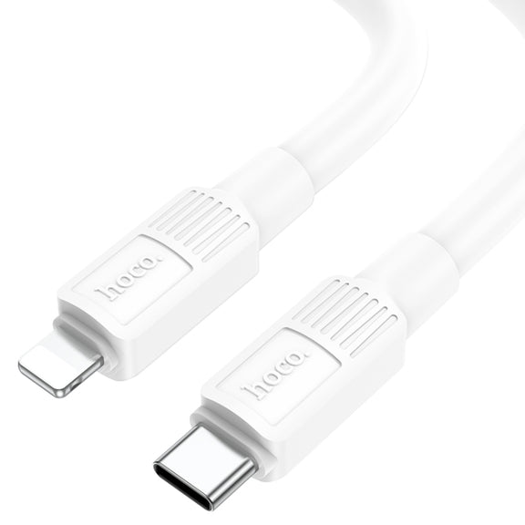 hoco X84 20W USB-C / Type-C to 8 Pin Solid PD Charging Data Cable���Length���1m(White)
