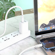 hoco X84 20W USB-C / Type-C to 8 Pin Solid PD Charging Data Cable���Length���1m(White)