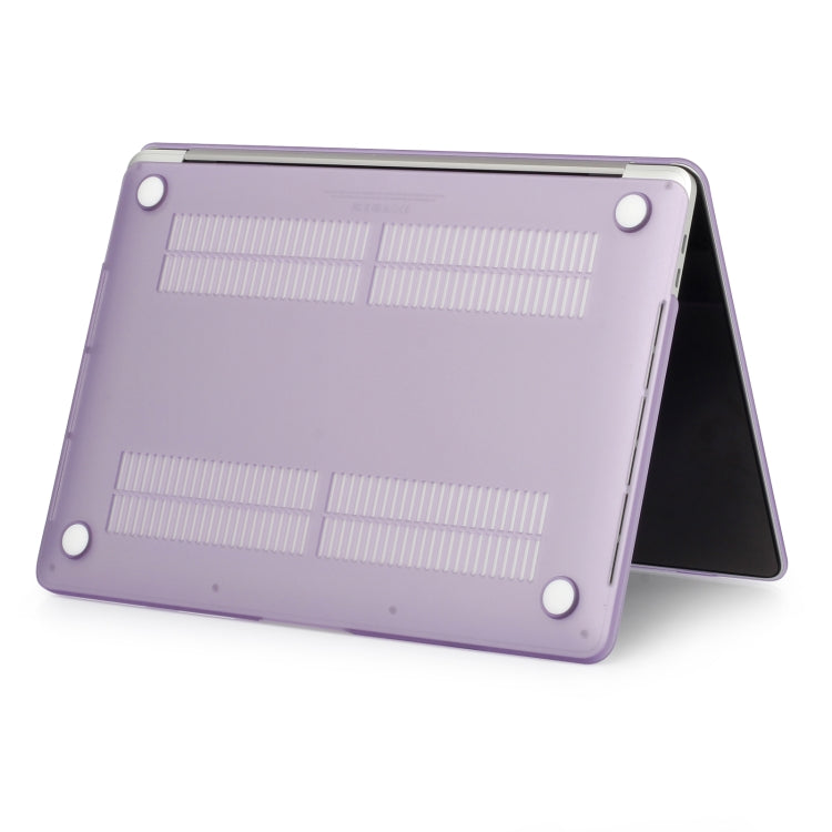 Laptop Matte Style Protective Case For MacBook Pro 13.3 inch A2338 2022(Purple)