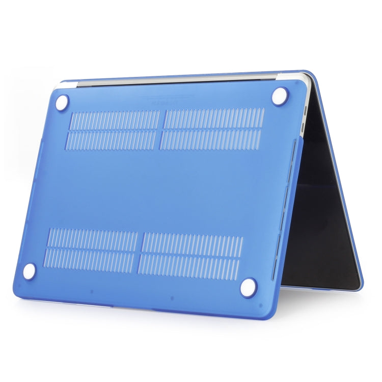 Laptop Matte Style Protective Case For MacBook Air 13.6 inch A2681 2022(Dark Blue)