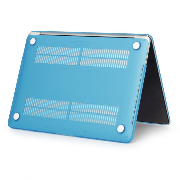 Laptop Matte Style Protective Case For MacBook Air 13.6 2025 / 2023 / 2022(Water Blue)