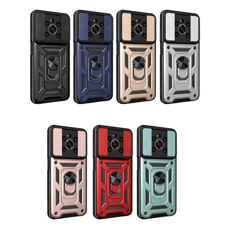 For Honor X9 5G/X9 4G Sliding Camera Design TPU + PC Phone Case(Black)