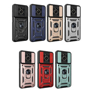 For Honor X9 5G/X9 4G Sliding Camera Design TPU + PC Phone Case(Black)