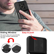 For Honor X9 5G/X9 4G Sliding Camera Design TPU + PC Phone Case(Black)
