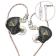 QKZ AK6 PLUS HiFi Bass Detachable Audio Cable Dynamic Heavy Bass Wired Earphone, Style:with Mic(Black) - free shipping - PMC TechLife - Order now!