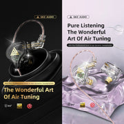 QKZ AK6 PLUS HiFi Bass Detachable Audio Cable Dynamic Heavy Bass Wired Earphone, Style:with Mic(Black)
