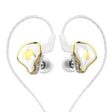 QKZ AK6-Ares Sports In-ear HIFI Wired Control Earphone with Mic(White) - In Ear Wired Earphone by QKZ | Online Shopping South Africa | PMC TechLife | Buy Now Pay Later Mobicred