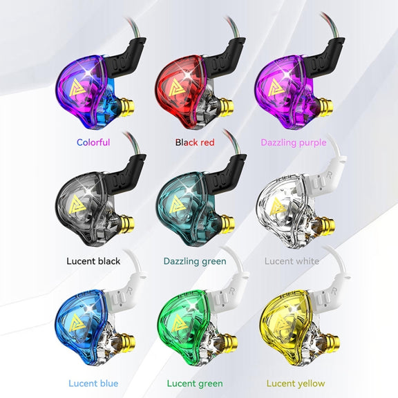 QKZ DMX Sports In-ear HIFI 3.5mm Wired Control Earphone with Mic(Cyan)