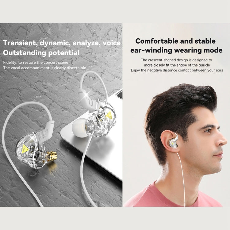 QKZ DMX Sports In-ear HIFI 3.5mm Wired Control Earphone with Mic(Black Red)