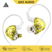 QKZ DMX Sports In-ear HIFI 3.5mm Wired Control Earphone with Mic(Black Red)