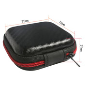 QKZ S102 Multi-function Headphone Data Cable Storage Bag(Black)