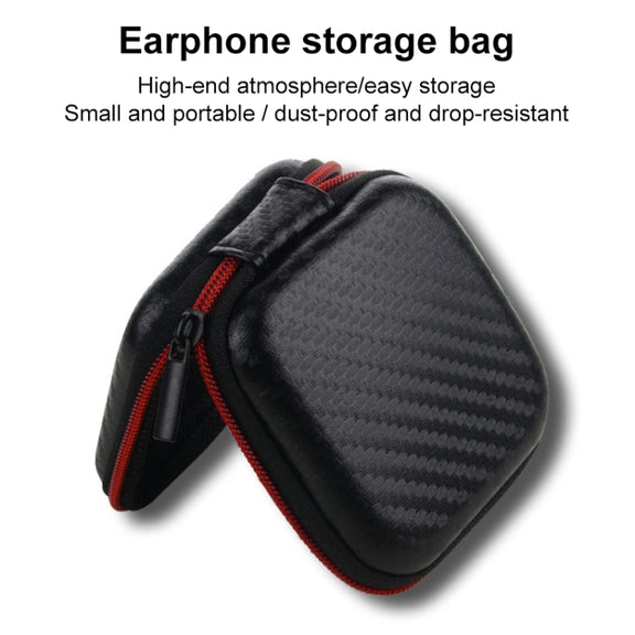 QKZ S102 Multi-function Headphone Data Cable Storage Bag(Black)