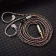 QKZ T1 8 Core TC Silver Plated 3.5mm 0.75mm 2PIN HIFI Earphone Update Cable(Brown) - Cable & Splitter by QKZ | Online Shopping South Africa | PMC TechLife | Buy Now Pay Later Mobicred
