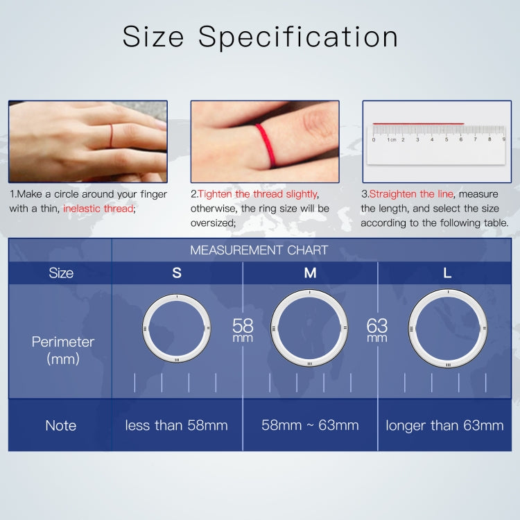 JAKCOM R5 Smart Ring Multifunction Smart Wear Ring, Size:S