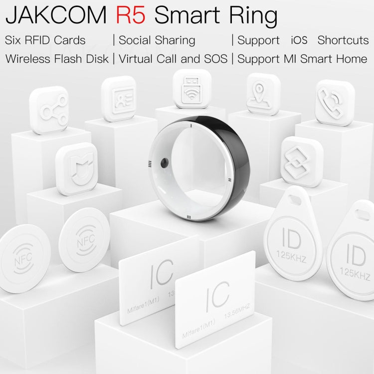 JAKCOM R5 Smart Ring Multifunction Smart Wear Ring, Size:L