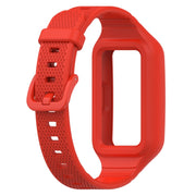 For Huawei Band 10 / 9 / 8 / 7 / 6 Universal Integrated Silicone Watch Band(Red)