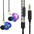 QKZ AK6 MAX In-ear Dynamic Subwoofer Wire-controlled Earphone, Version:with Mic Version(Colorful) - In Ear Wired Earphone by QKZ | Online Shopping South Africa | PMC TechLife | Buy Now Pay Later Mobicred