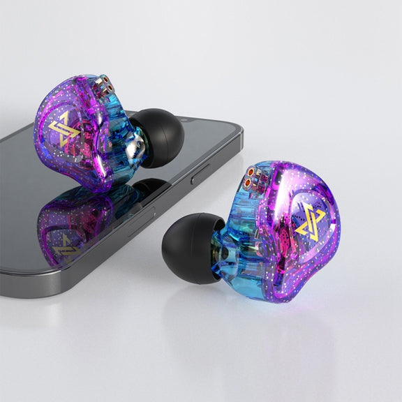 QKZ AK6 MAX In-ear Dynamic Subwoofer Wire-controlled Earphone, Version:with Mic Version(Colorful)