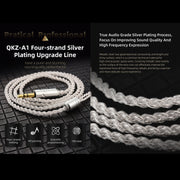 QKZ A1 Four-strand Silver-plated Wired Earphone