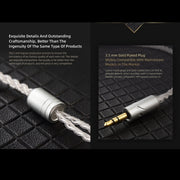 QKZ A1 Four-strand Silver-plated Wired Earphone