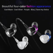 QKZ F910 In-Ear Subwoofer Dual Dynamic Earphone(Blue)