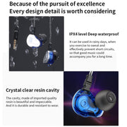 QKZ F910 In-Ear Subwoofer Dual Dynamic Earphone(Blue)