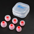 QKZ GJES 6-in-1 In-Ear Earphone Silicone Ear Caps(White Red) - Anti-dust & Ear Caps by QKZ | Online Shopping South Africa | PMC TechLife