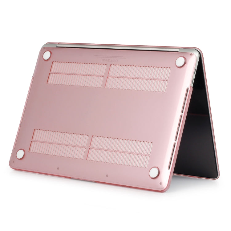 For MacBook Air 13.6 inch A2681 2022 Laptop Crystal Style Protective Case(Pink)
