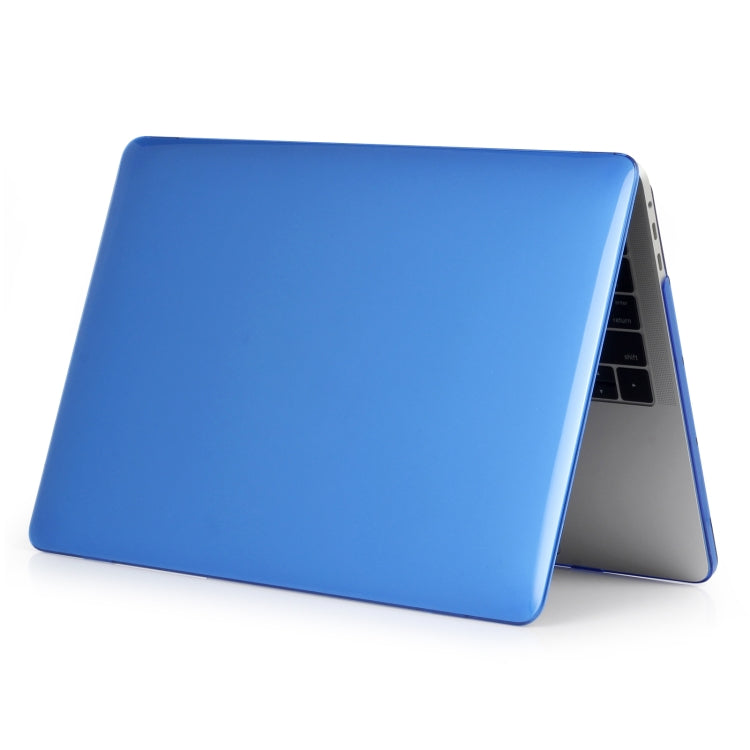 For MacBook Air 13.6 2025 / 2023 / 2022 Laptop Crystal Style Protective Case(Dark Blue)
