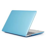 For MacBook Air 13.6 2025 / 2023 / 2022 Laptop Crystal Style Protective Case(Water Blue)