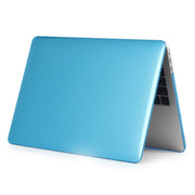 For MacBook Air 13.6 2025 / 2023 / 2022 Laptop Crystal Style Protective Case(Water Blue)