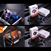 QKZ VK4 In-Ear Subwoofer HiFi Wire-controlled Earphone with Mic(Colorful Version)
