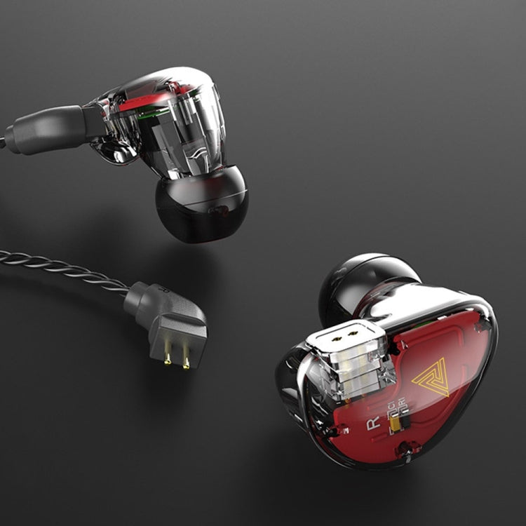 QKZ VK5 In-ear Dynamic Subwoofer Wire-controlled HiFi Sports Earphone with Mic(Black)