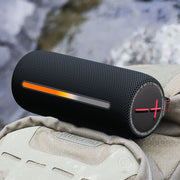 HOPESTAR P37 Outdoor Portable RGB Light Water-resistant Wireless Bluetooth Speaker(Black)