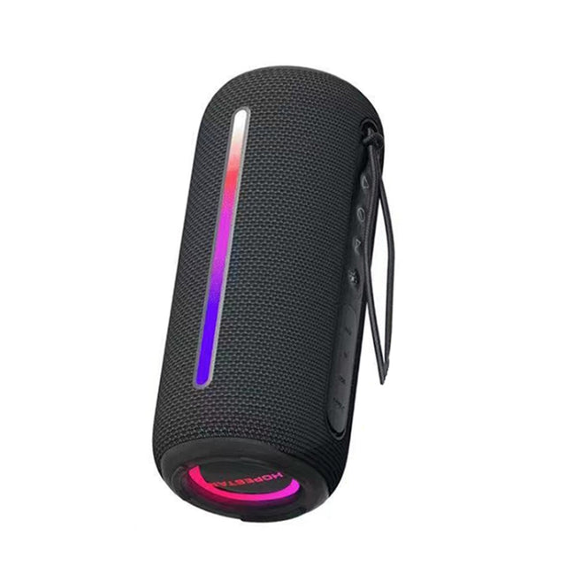 HOPESTAR P39 Outdoor Water-resistant RGB Light Wireless Bluetooth Speaker(Black)