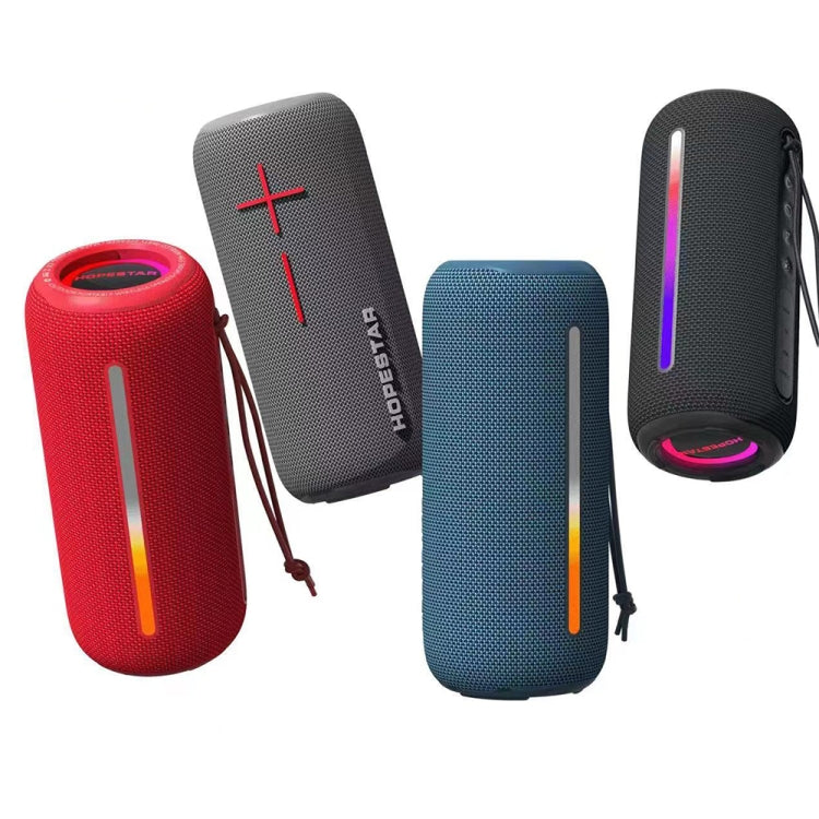 HOPESTAR P39 Outdoor Water-resistant RGB Light Wireless Bluetooth Speaker(Grey)