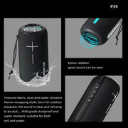 HOPESTAR P39 Outdoor Water-resistant RGB Light Wireless Bluetooth Speaker(Grey)