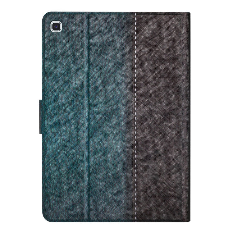 For Samsung Galaxy Tab A7 10.4 2020 T500 Stitching Solid Color Smart Leather Tablet Case(Green)