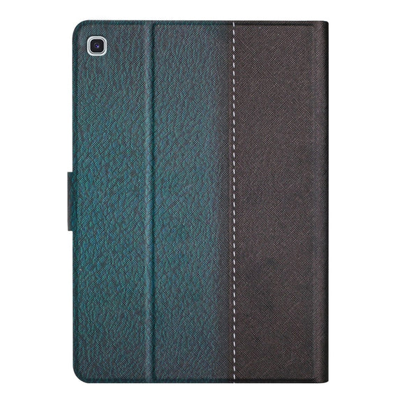 For Samsung Galaxy Tab A7 10.4 2020 T500 Stitching Solid Color Smart Leather Tablet Case(Green)