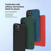For iPhone 14 NILLKIN Frosted Shield Pro PC + TPU Phone Case (Black)