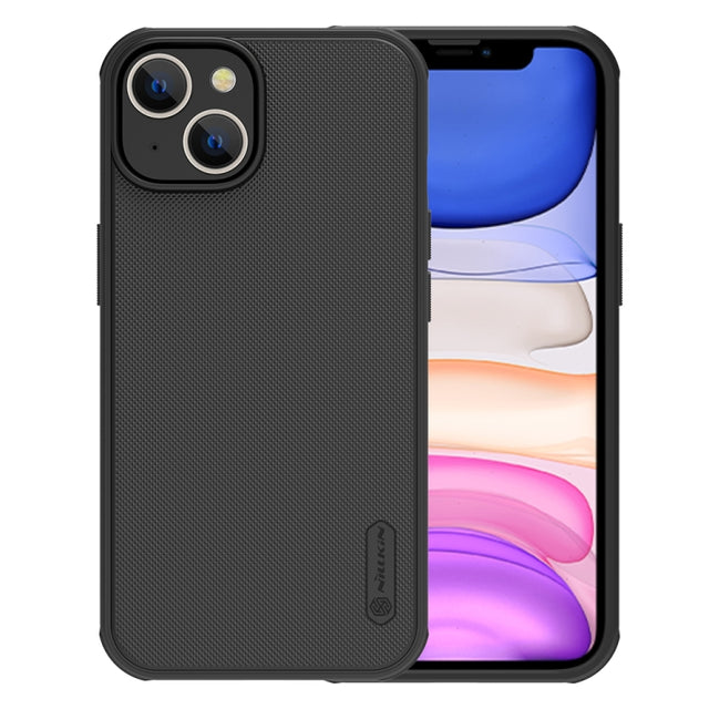 For iPhone 14 Plus NILLKIN Frosted Shield Pro PC + TPU Phone Case (Black)
