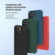 For iPhone 14 Plus NILLKIN Frosted Shield Pro PC + TPU Phone Case (Red)