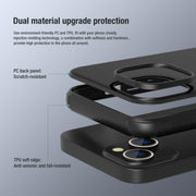 For iPhone 14 Plus NILLKIN Frosted Shield Pro PC + TPU Phone Case (Black)