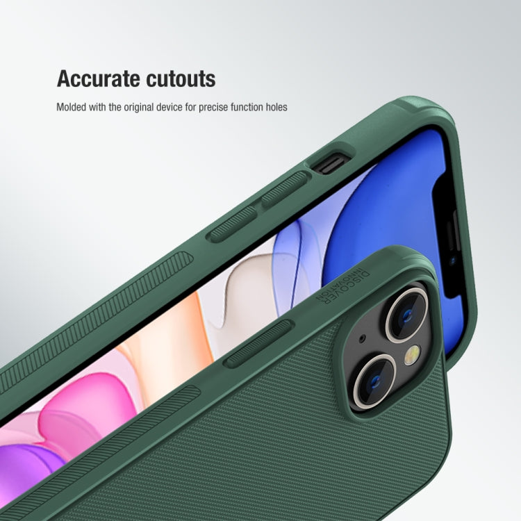 For iPhone 14 Plus NILLKIN Frosted Shield Pro PC + TPU Phone Case (Red)