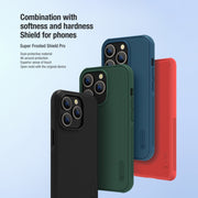 For iPhone 14 Pro NILLKIN Frosted Shield Pro PC + TPU Phone Case(Red)