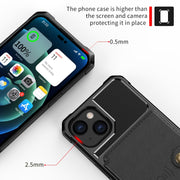 For iPhone 14 Plus Magnetic Wallet Card Bag Leather Phone Case (Black)