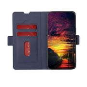 For OPPO Reno 8 Pro 5G Twill Texture Side Button Leather Phone Case(Blue)