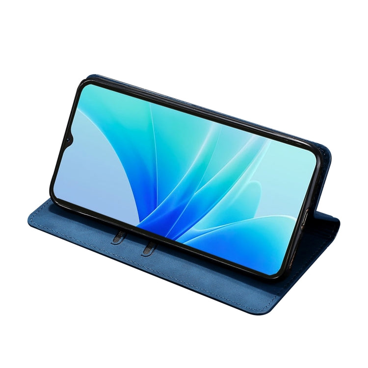 For Huawei nova 10 Skin Feel Magnetic Horizontal Flip Leather Phone Case(Blue)