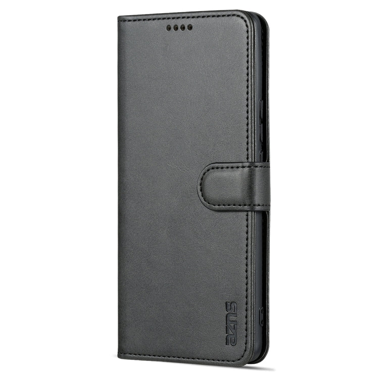 For Huawei nova 10 AZNS Skin Feel Calf Texture Flip Leather Phone Case(Black)