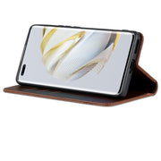 For Huawei nova 10 Pro AZNS Magnetic Calf Texture Flip Leather Phone Case(Dark Brown)